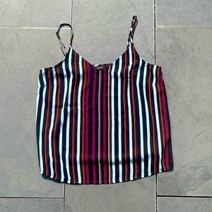 Halogen Striped‎ V neck Camisole